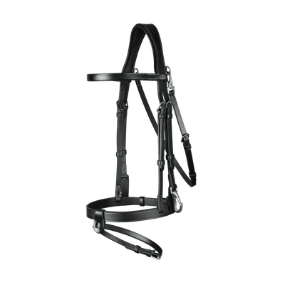 Flat Leather Bridle With Snap Hooks | Dyon - Active Equine