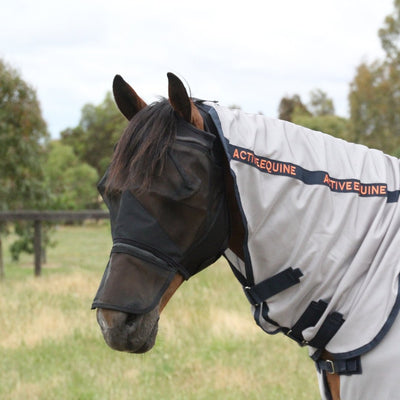 Full Face Horse Fly Mask (+ zip nose) | Active Equine - Active Equine