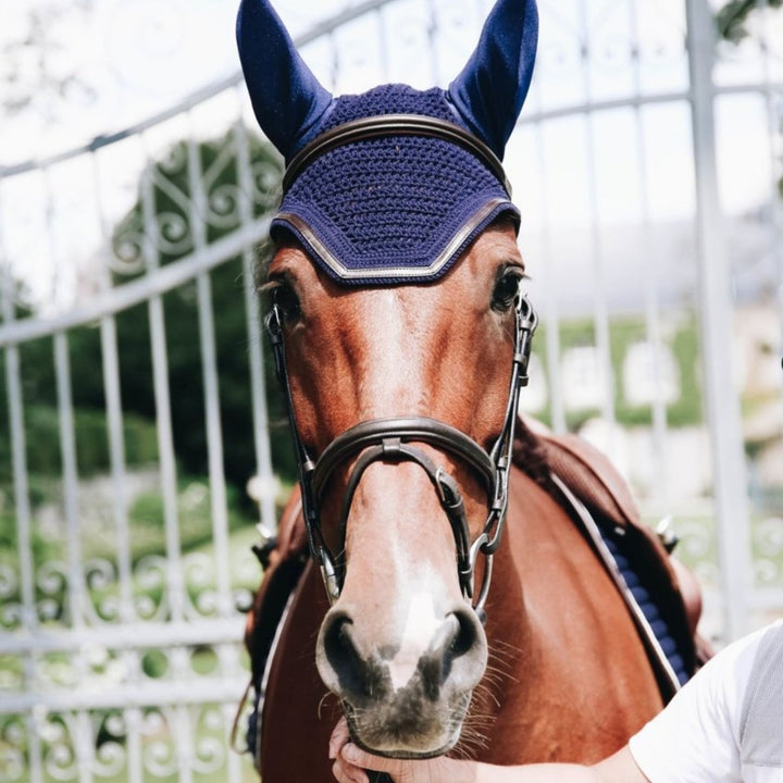 Horse Fly Veil (anti slip) Leather | Kentucky Horsewear - Active Equine