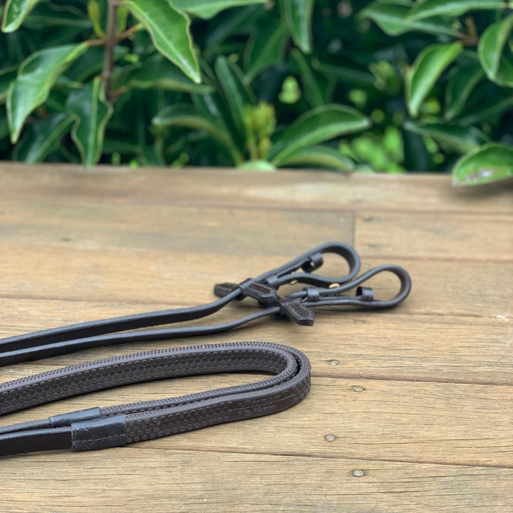 Horse Reins - Kriss Grip Rubber Reins (billet end) | Active Equine - Active Equine