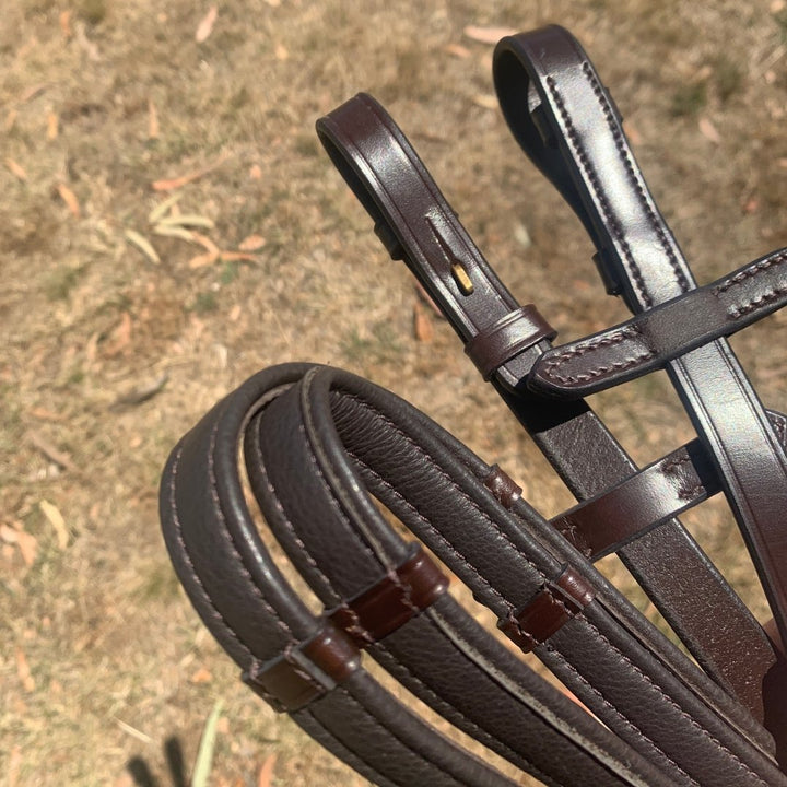 Leather Padded Reins (with stoppers) Pony + Full | Ritmo - Active Equine