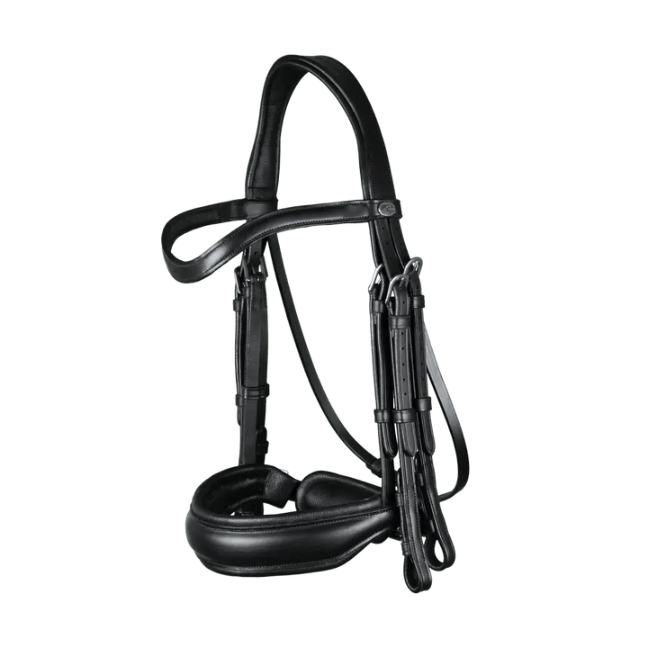 Matte Large Crank Noseband Double Bridle | Dyon | Working - Active Equine