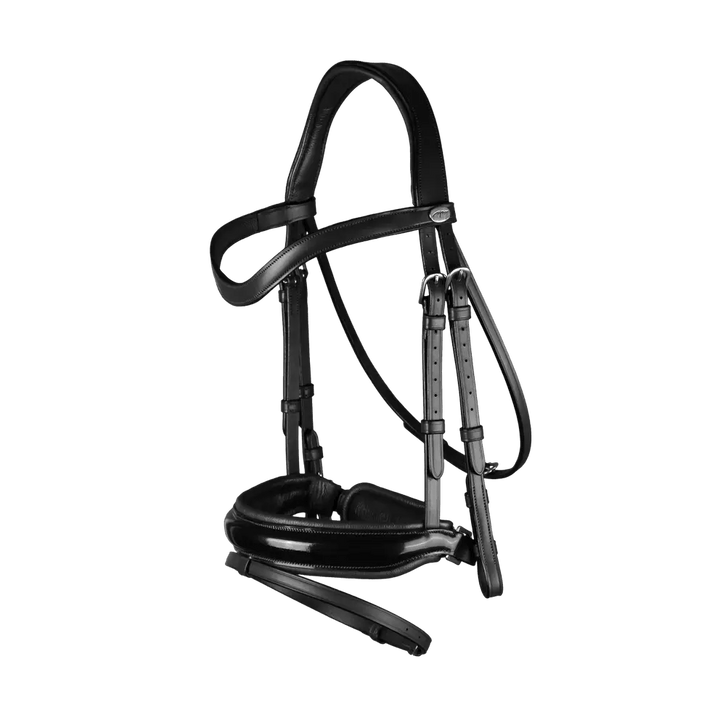 Patent Large Crank Noseband Bridle With Flash | Dyon | Working - Active Equine