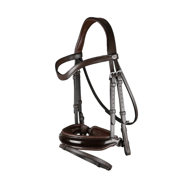 Patent Large Crank Noseband Bridle With Flash | Dyon | Working - Active Equine