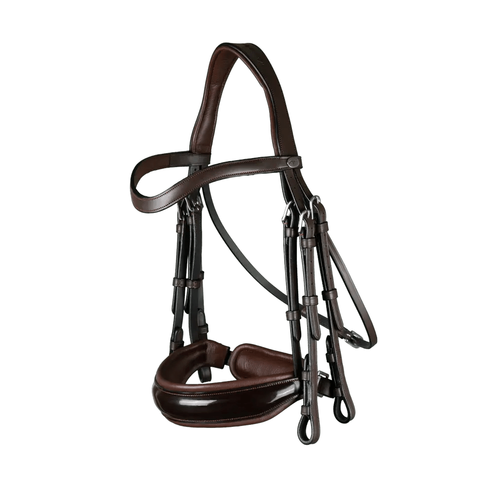 Patent Large Crank Noseband Double Bridle | Dyon | Working - Active Equine