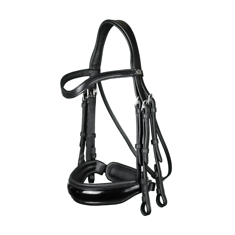 Patent Large Crank Noseband Double Bridle | Dyon | Working - Active Equine