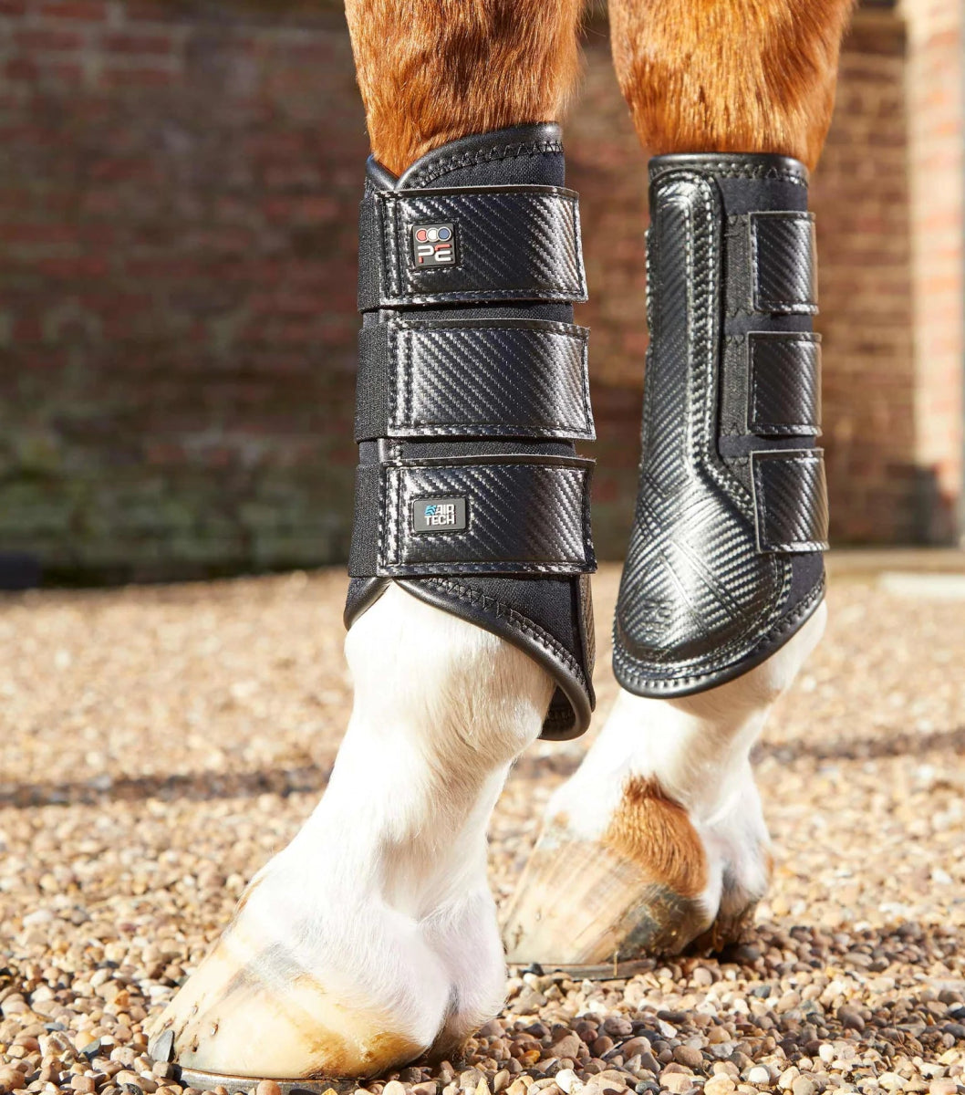 PEI Air-Tech Single Locking Brushing Horse Boots (set of 2) - Active Equine