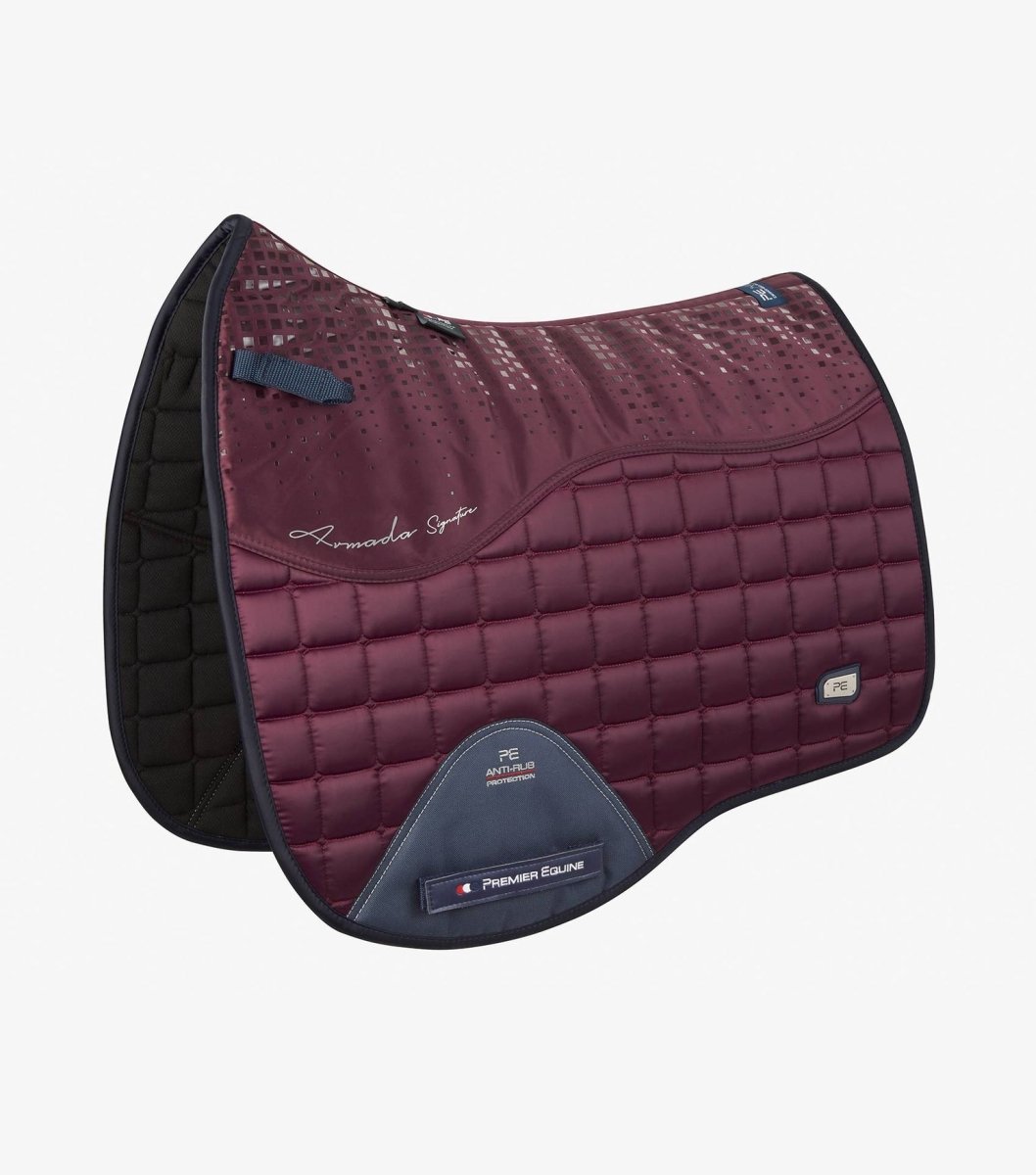 PEI Armada Anti-Slip Dressage Satin Saddle Pad + BONUS Bag - Active Equine