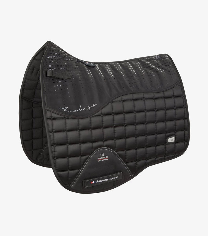 PEI Armada Anti-Slip Dressage Satin Saddle Pad + BONUS Bag - Active Equine