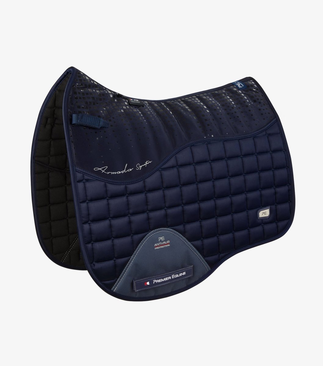 PEI Armada Anti-Slip Dressage Satin Saddle Pad + BONUS Bag - Active Equine