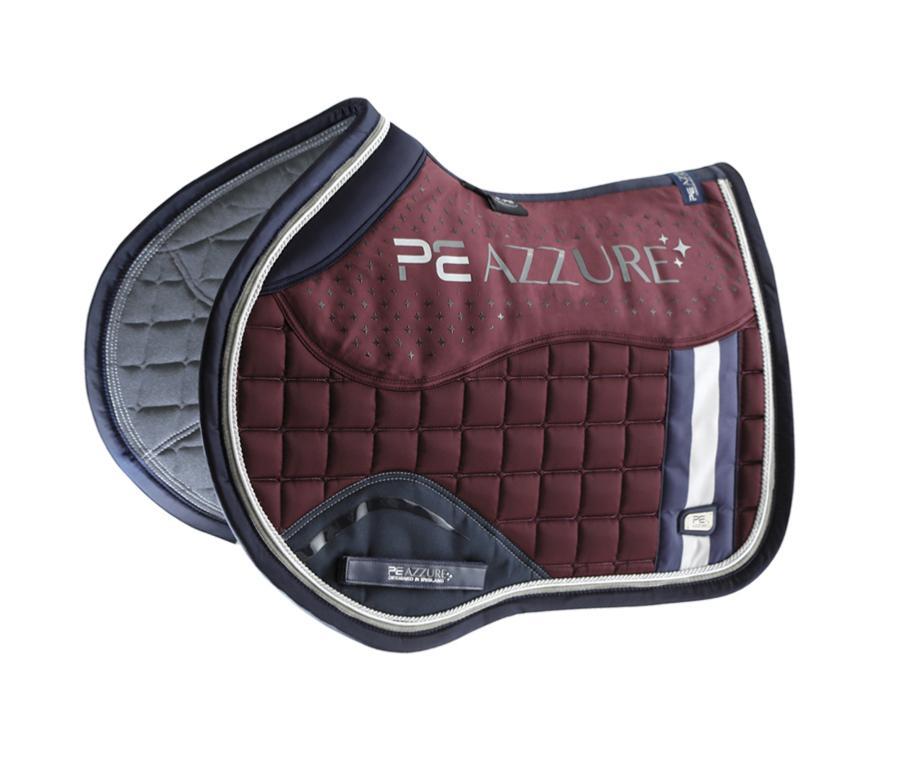 PEI Azzure Anti-Slip Satin Jump Saddle Pad + BONUS Bag - Active Equine