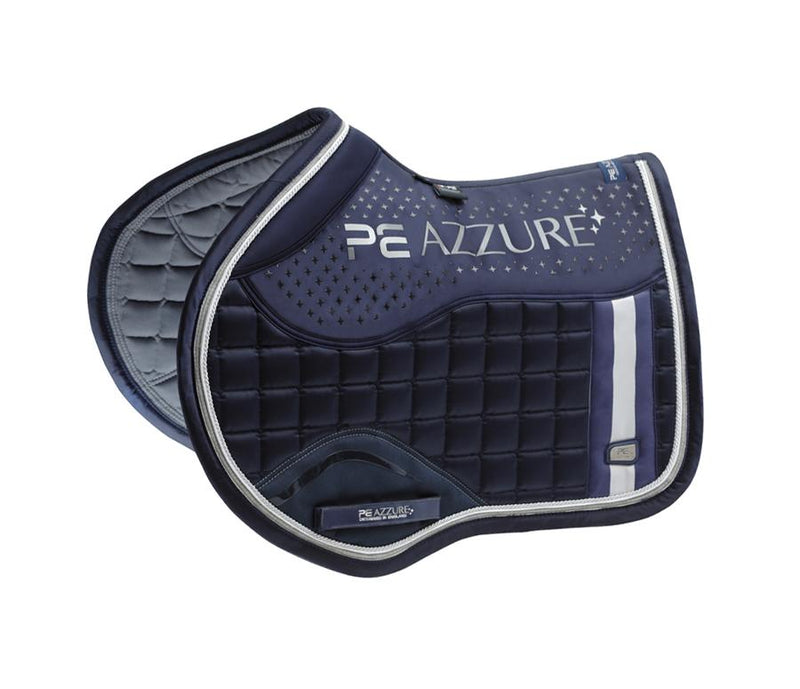 PEI Azzure Anti-Slip Satin Jump Saddle Pad + BONUS Bag - Active Equine