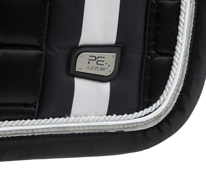 PEI Azzure Anti-Slip Satin Square Saddle Pad + BONUS Bag - Active Equine