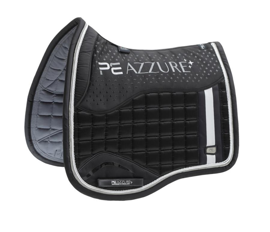 PEI Azzure Anti-Slip Satin Square Saddle Pad + BONUS Bag - Active Equine