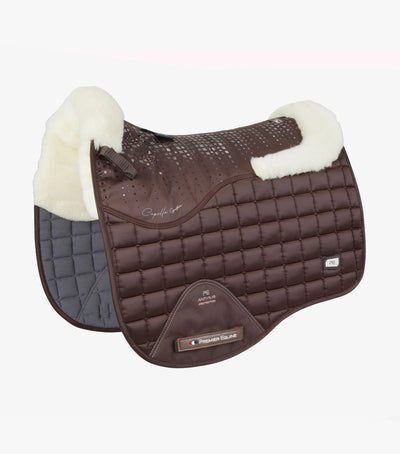 PEI Capella Anti-Slip Wool Dressage Satin Saddle Pad + BONUS Bag - Active Equine