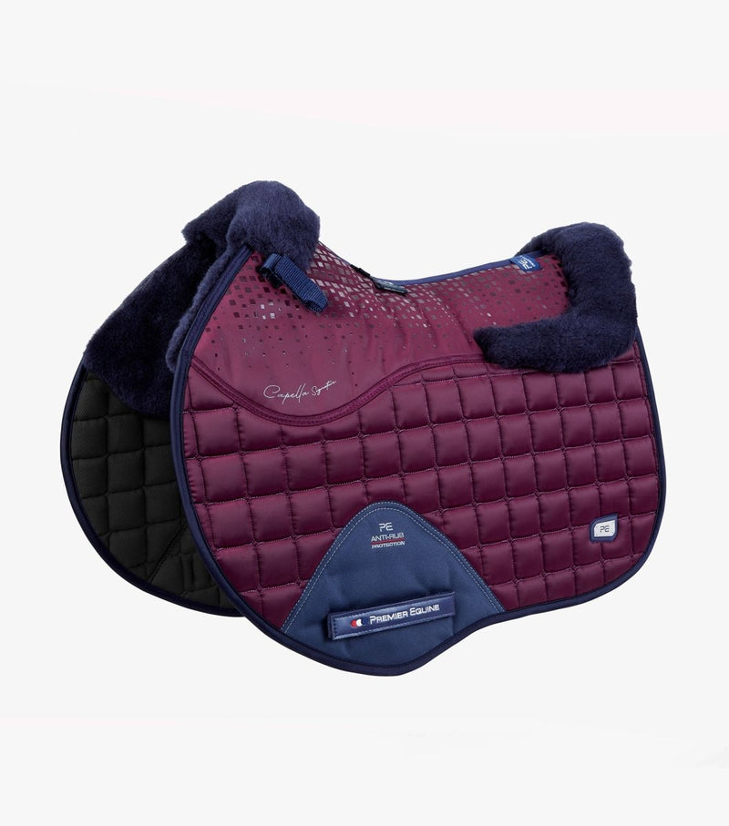 PEI Capella Anti-Slip Wool GP/Jump Satin Saddle Pad + BONUS Bag - Active Equine
