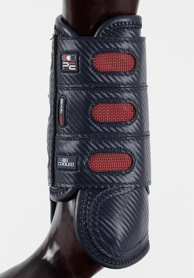 PEI Carbon Tech Air Cooled Eventing Horse Boots (front, navy) - Active Equine