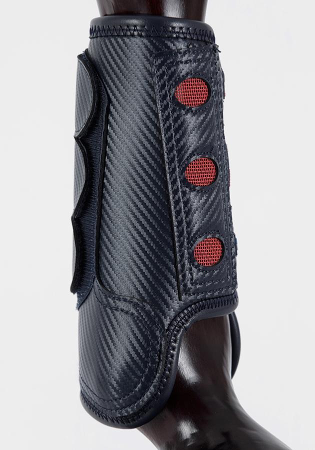 PEI Carbon Tech Air Cooled Eventing Horse Boots (front, navy) - Active Equine