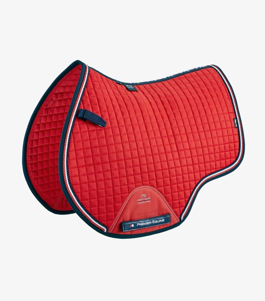 Premier Equine European Cotton GP/Jump Square Saddle Pad + BONUS BAG - Active Equine