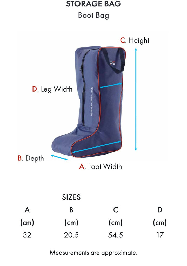 PEI Tall Boot Bag Navy - Active Equine