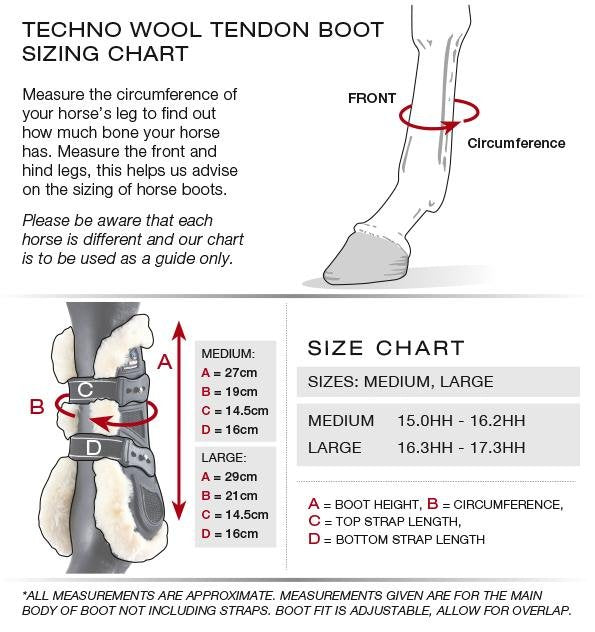 PEI Techno Wool Tendon Horse Boots - Active Equine