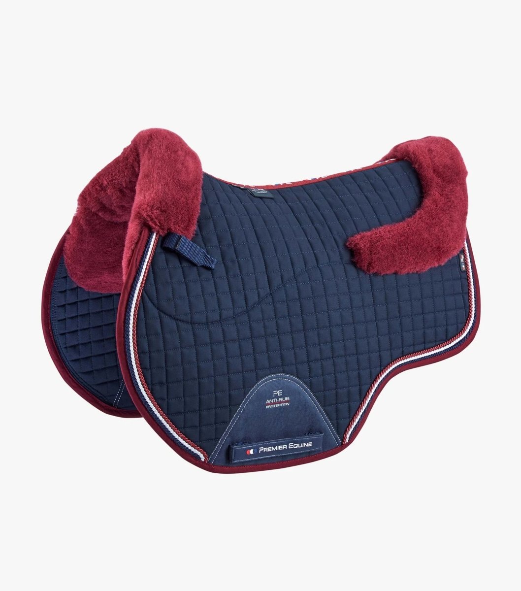 PEI Wool Half European Jump Square Saddle Pad + BONUS Bag - Active Equine