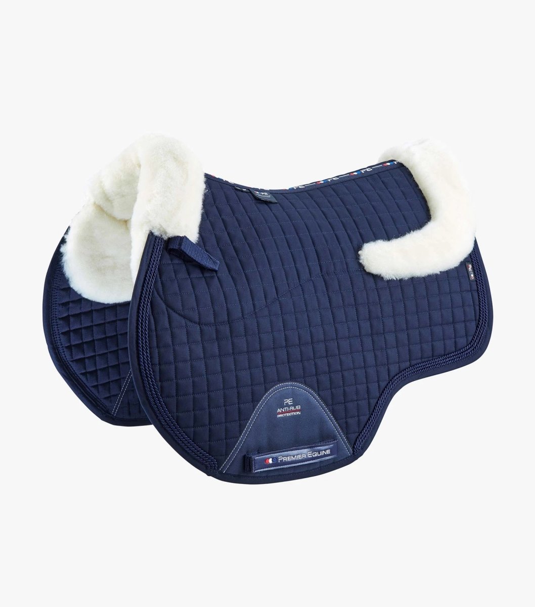 PEI Wool Half European Jump Square Saddle Pad + BONUS Bag - Active Equine