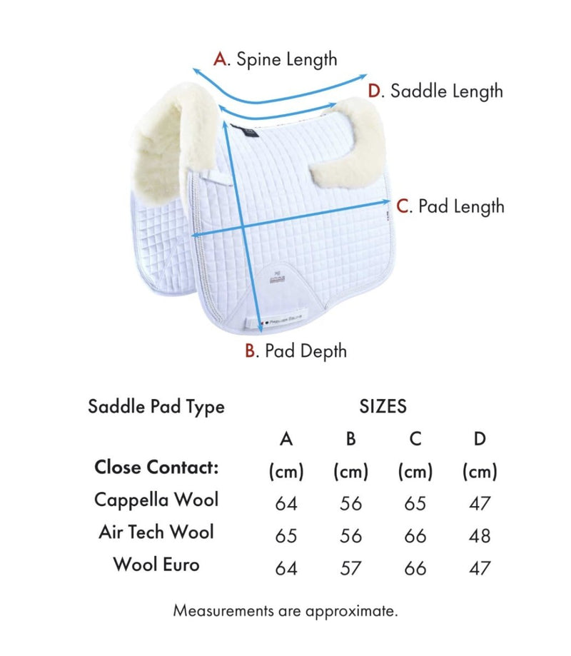 PEI Wool Half European Saddle Pad + BONUS Bag - Active Equine