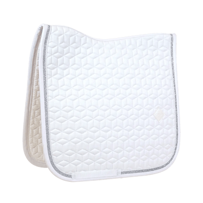 Saddle Pad Glitter Rope Dressage White | Kentucky Horsewear - Active Equine