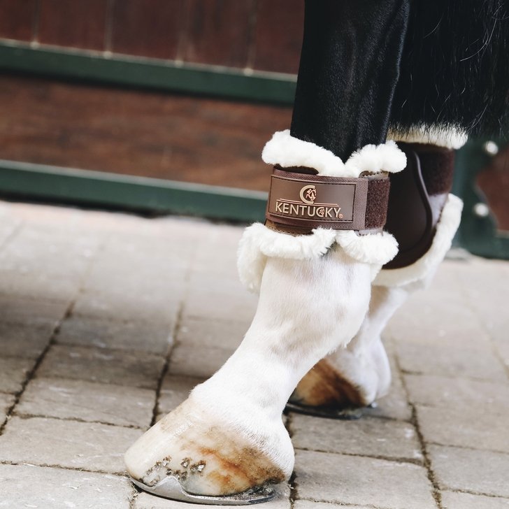 Sheepskin Fetlock Boots For Young Horses | Kentucky Horsewear - Active Equine