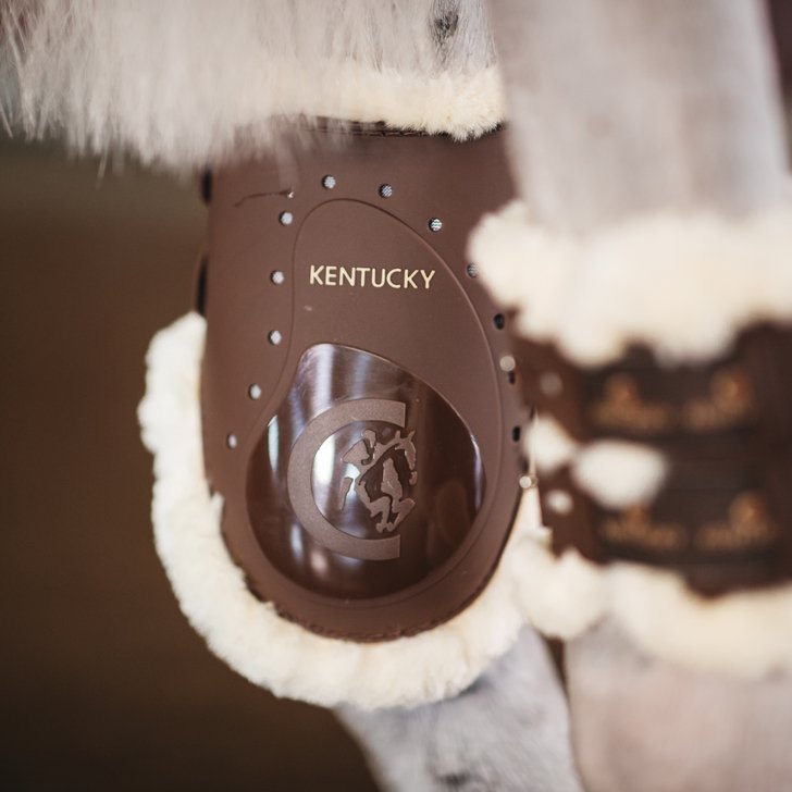 Sheepskin Fetlock Horse Boots Elastic | Kentucky Horsewear - Active Equine