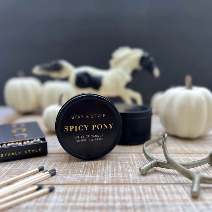 Spicy Pony Soy Wax Seasonal Candle Tin | Stable Style - Active Equine