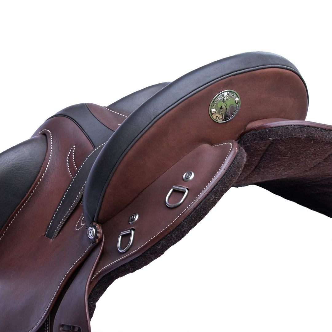 Syd Hill Barkley Stock Saddle with Swinging Fender, Leather - SHXP Adjustable Tree - Active Equine