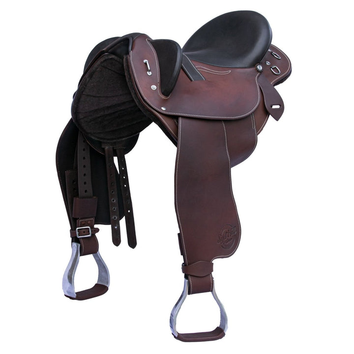 Syd Hill Barkley Stock Saddle with Swinging Fender, Leather - SHXP Adjustable Tree - Active Equine