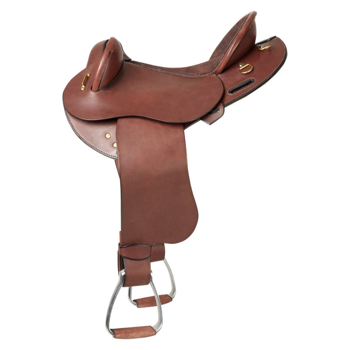 Syd Hill Custom Signature Half Breed Saddle, Leather - Non Adjustable Tree - Active Equine