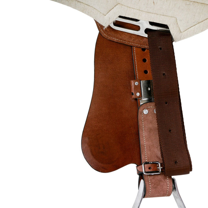 Syd Hill Gibson Half Breed Saddle, Roughout Leather - SHXP Adjustable Tree and Panels - Active Equine