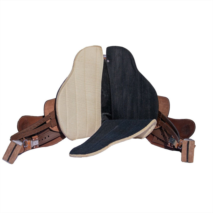 Syd Hill Hawk Polocrosse Stock Saddle, Roughout Leather - SHXP Adjustable Tree and Panels - Active Equine