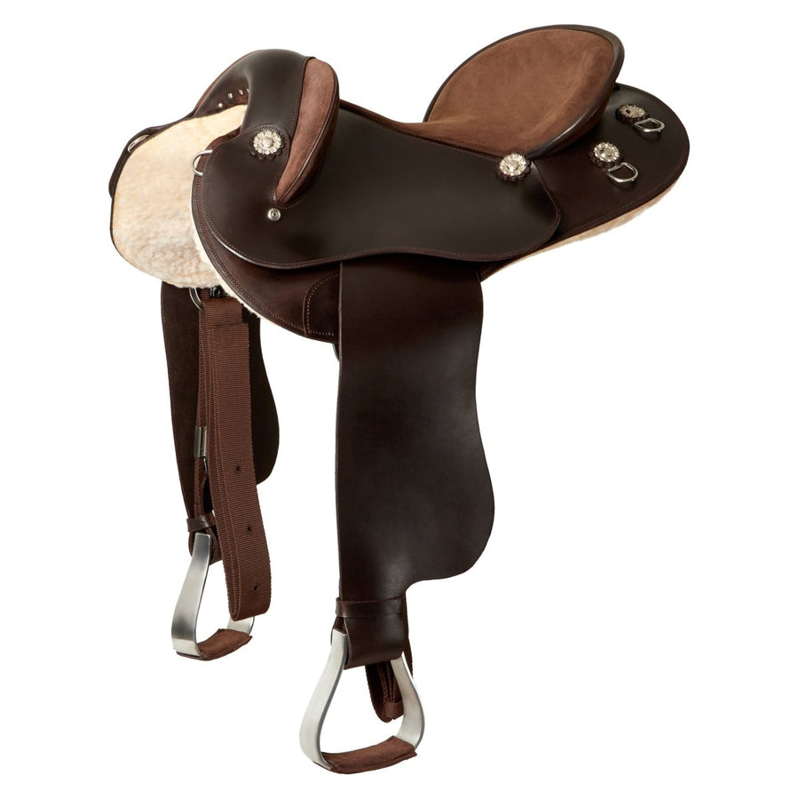 Syd Hill Premium Half Breed Saddle, Leather - Non Adjustable Tree - Active Equine