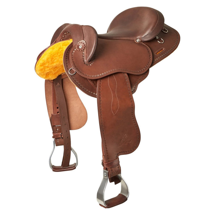 Syd Hill Premium Half Breed Saddle, Leather - SHX Adjustable Tree - Active Equine