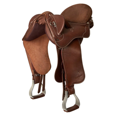 Syd Hill Premium Stock Saddle with Swinging Fender, Leather - SHX Adjustable Tree - Active Equine