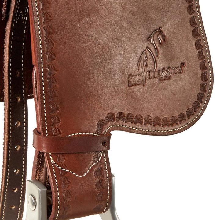 Syd Hill Premium Stock Saddle with Swinging Fender, Leather - SHX Adjustable Tree - Active Equine