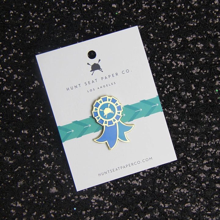 Winner Pony Pin | Equestrian Blue Ribbon Lapel Pin | Hunt Seat Paper Co - Active Equine