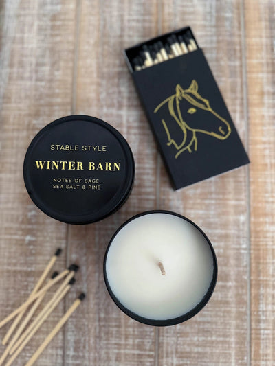 Winter Barn Soy Wax Seasonal Candle Tin | Stable Style - Active Equine