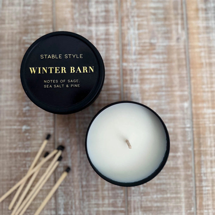 Winter Barn Soy Wax Seasonal Candle Tin | Stable Style - Active Equine